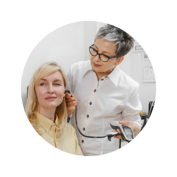 Hearing aids in a local clinic