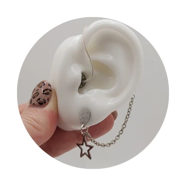 Silver Star EarLinks For Hearing Aids