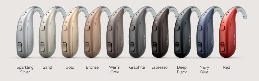 Resound Enzo IA Hearing Aid Colours