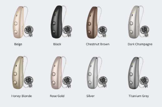 Signia MaX hearing aid colours