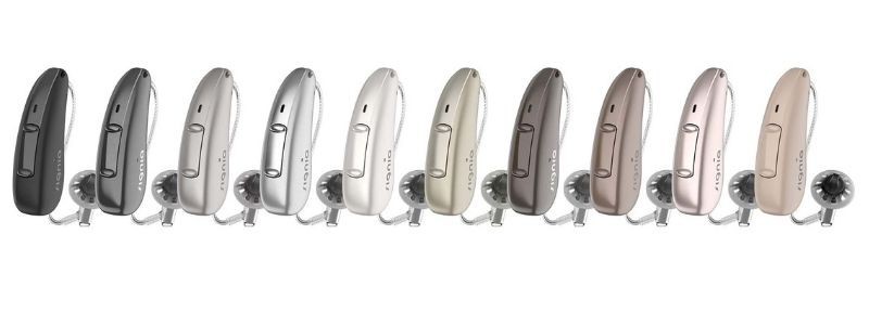 Signia Pure Charge & Go AX hearing aid colours