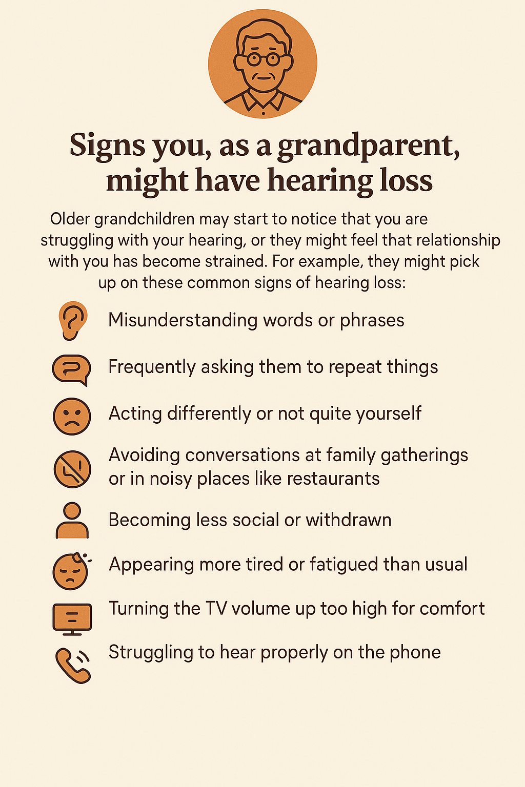 Signs you, as a grandparent, might have hearing loss