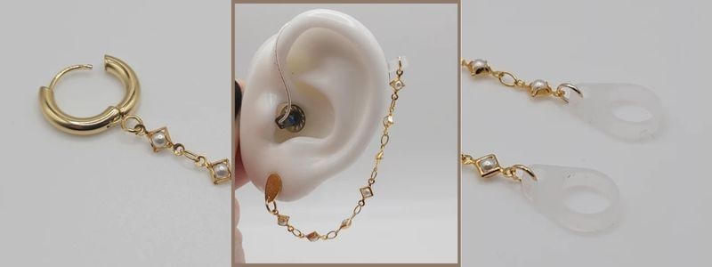 Raindrop Chain EarLinks Hearing Aids