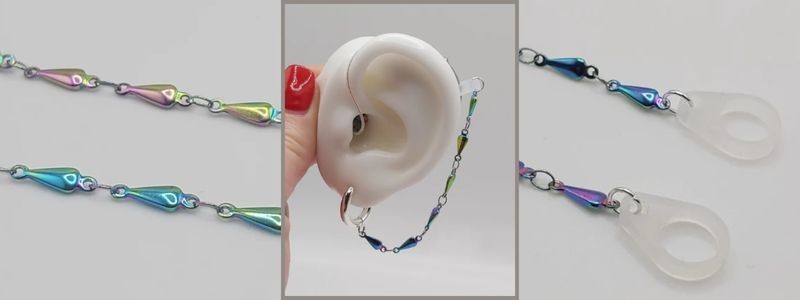 Raindrop Chain EarLinks Hearing Aid
